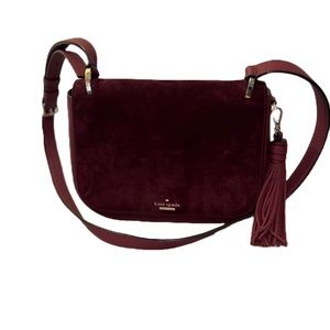 Kate Spade red suede bag